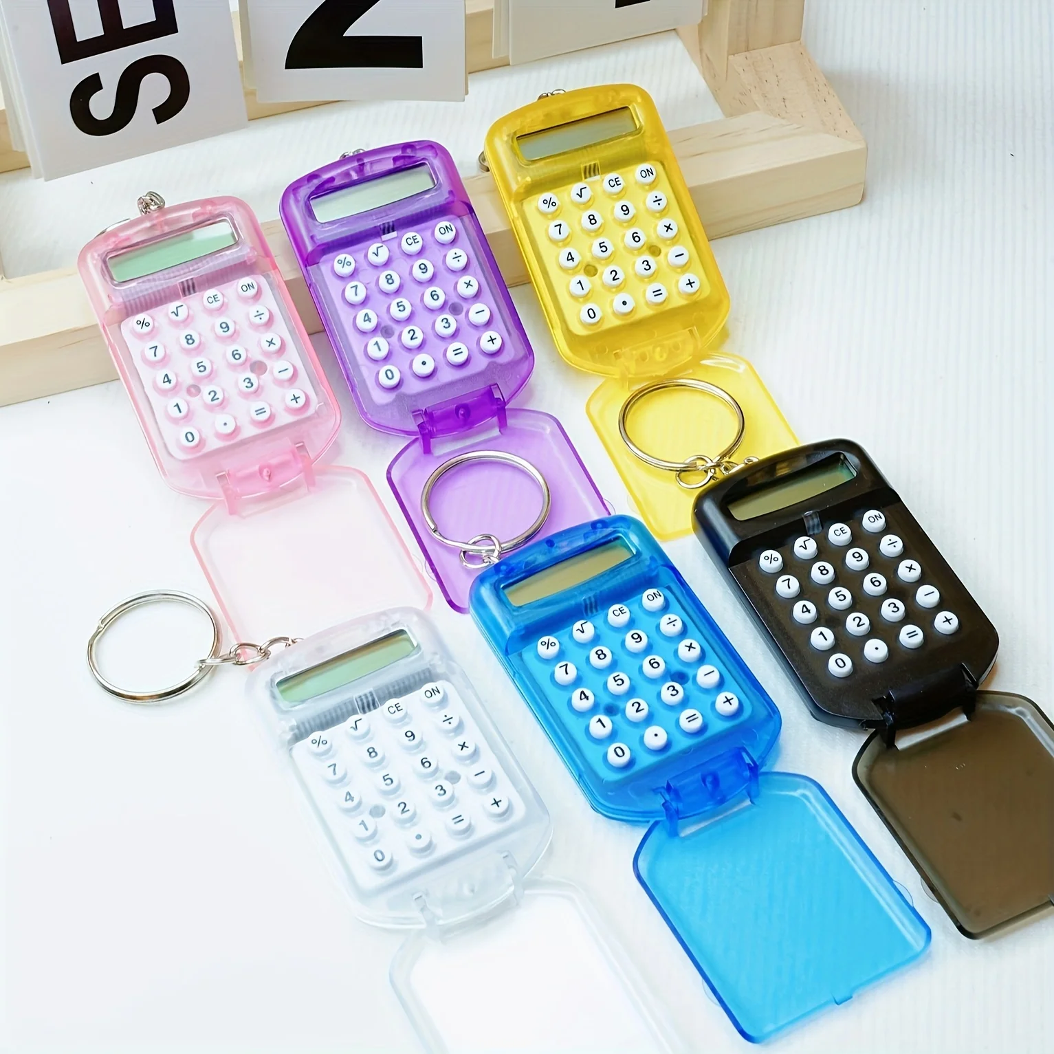 Scientific Calculator For Secondary School - Mini Cartoon Calculator With Keychain 8