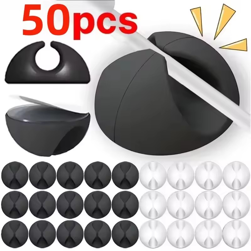 Desk Accessories - 5/50Pcs Mini Cable Winder Organizer USB