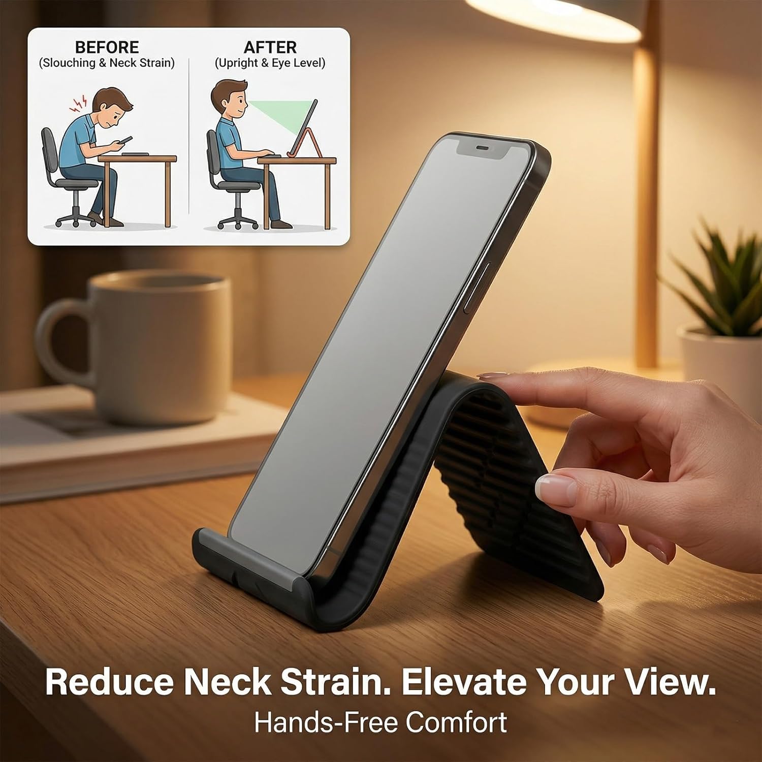 Lazy Portable Phone Stand Sili - Desk Accessories recension och pris