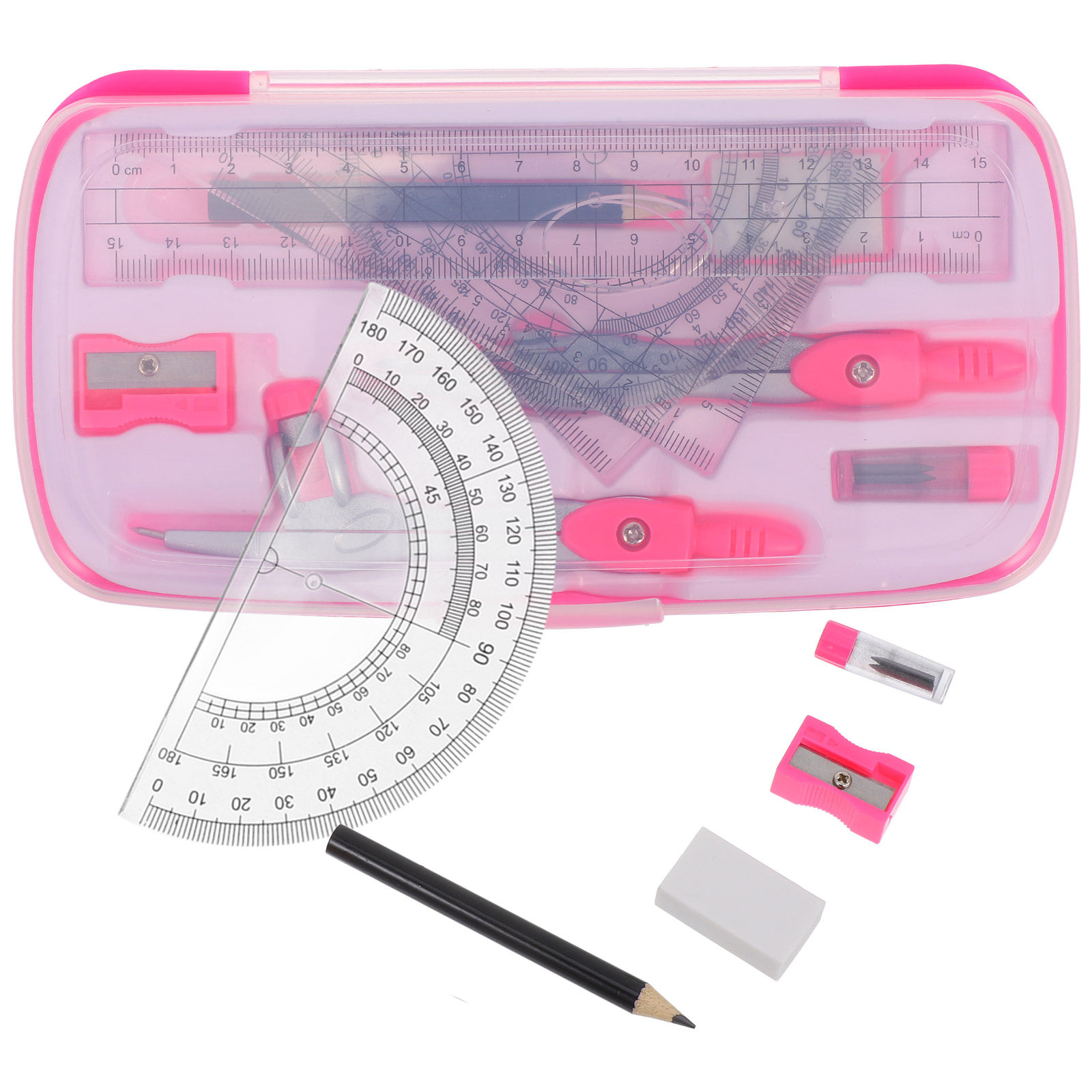1 Compass Set Math Protractor  - Math Geometry Set With Compass recension och pris