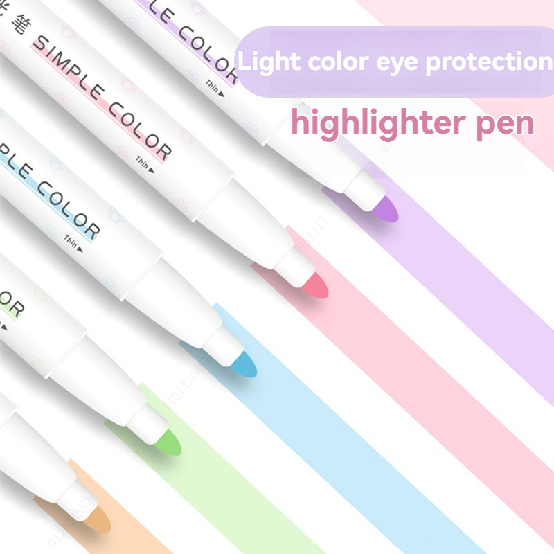 5pcs Pastel Highlighters Color - Pastel Highlighter Set Double Ended recension och pris