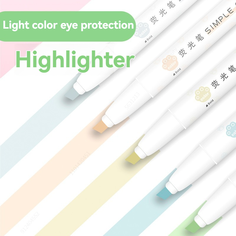 5pcs Pastel Highlighters Color - Pastel Highlighter Set Double Ended recension och pris
