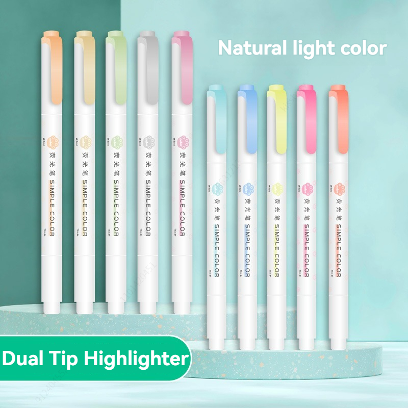 5pcs Pastel Highlighters Color - Pastel Highlighter Set Double Ended recension och pris