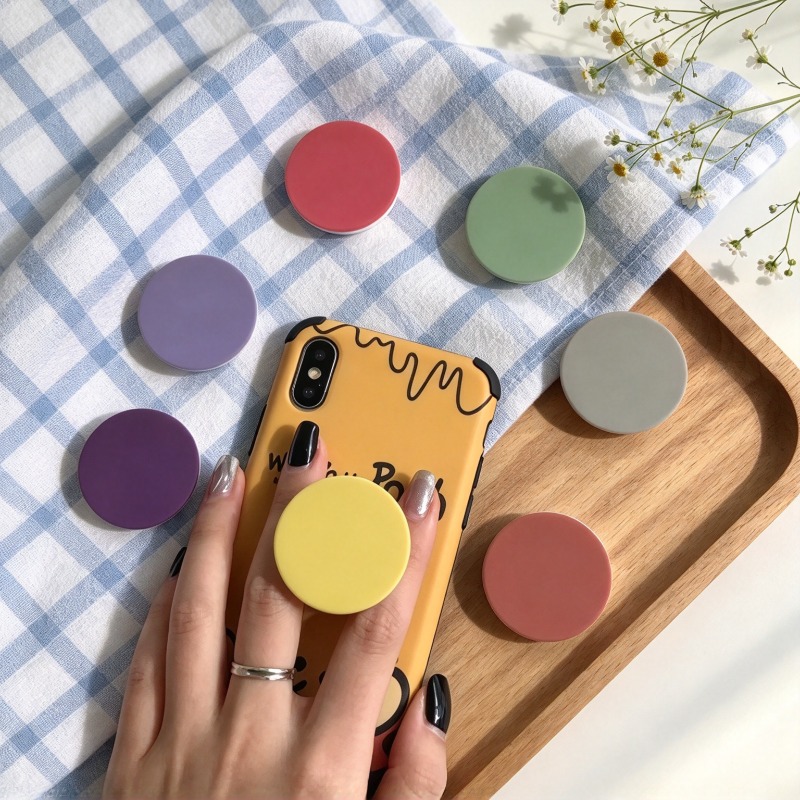 1PCS Solid Matte Phone Grip St - Desk Accessories recension och pris